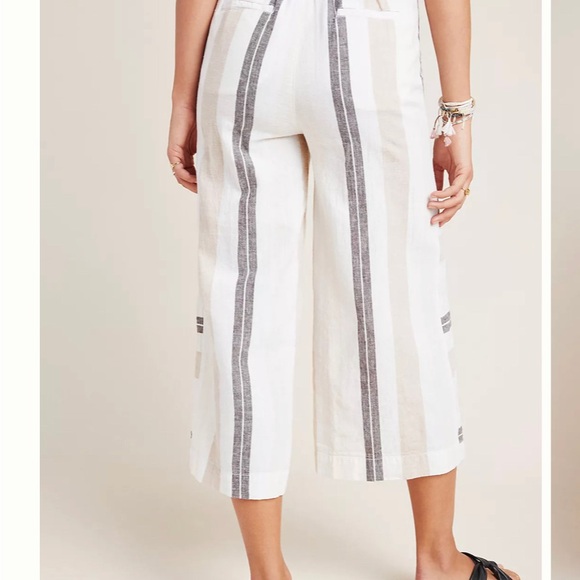 Anthropologie Wide-Leg‎ Linen blend Pants - Picture 6 of 14